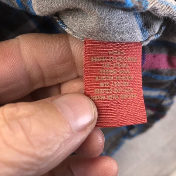 Arizona Jean Mens Plaid Flannel Shirt M Long Sleeve Cotton - Picture 10 of 13